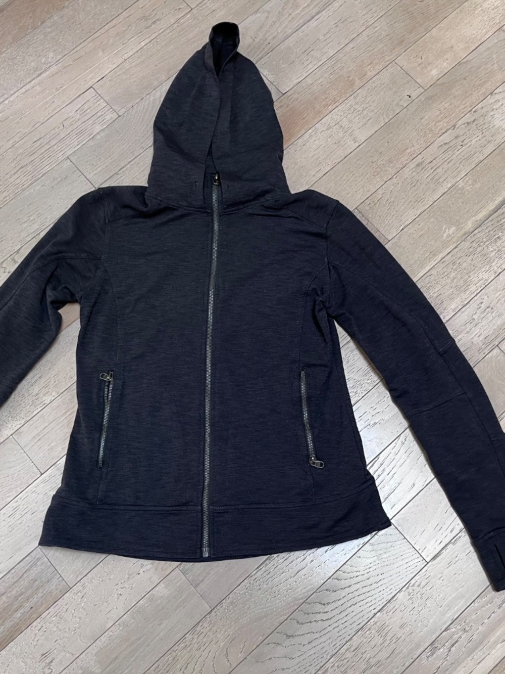 KUHL Mova Hoody Womens Medium M Gray Full Zip Hoodie Jacket Sweatshirt Hiking